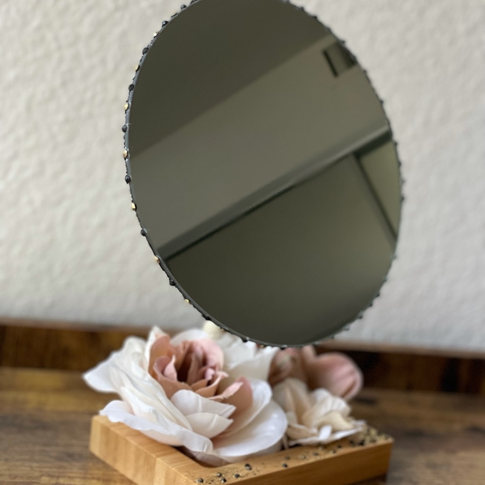 Handmade decorative make up mirror Meadow